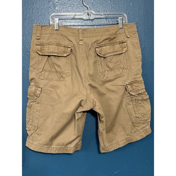 2 Pairs Lee & Unionbay Mens Cargo Shorts Size 34 Tan & Khaki - Picture 8 of 11